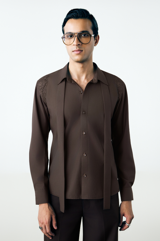 HAZE SHIRT - DEEP BROWN