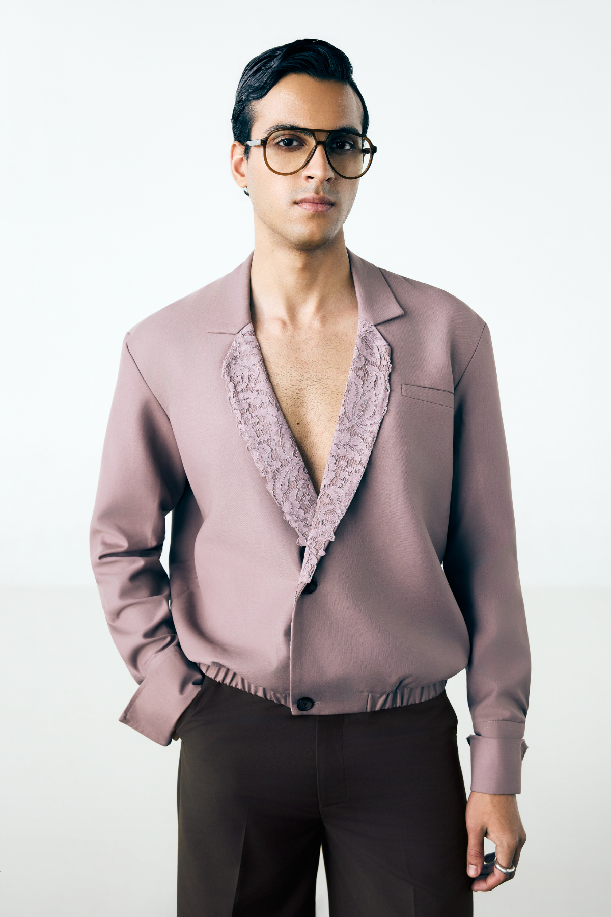 MOSS JACKET - MAUVE