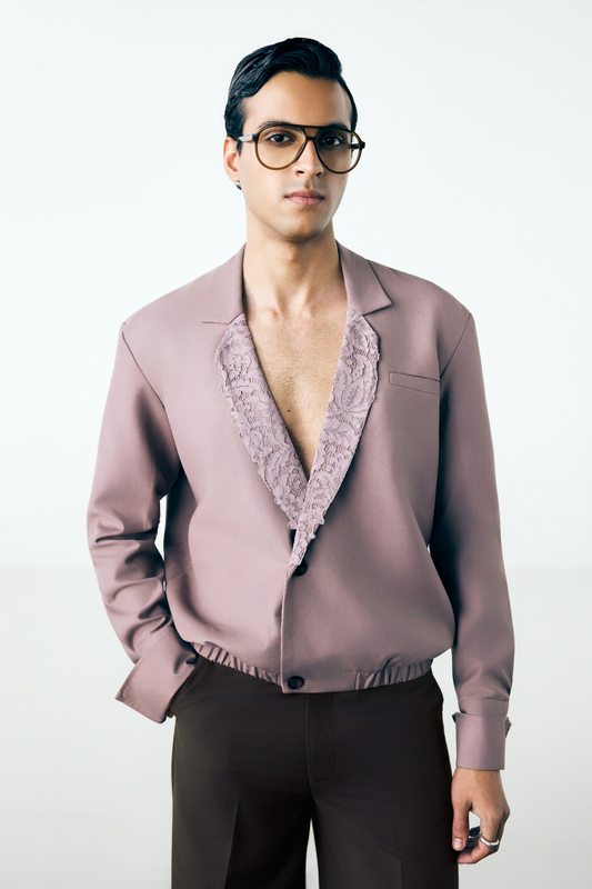 MOSS JACKET - MAUVE