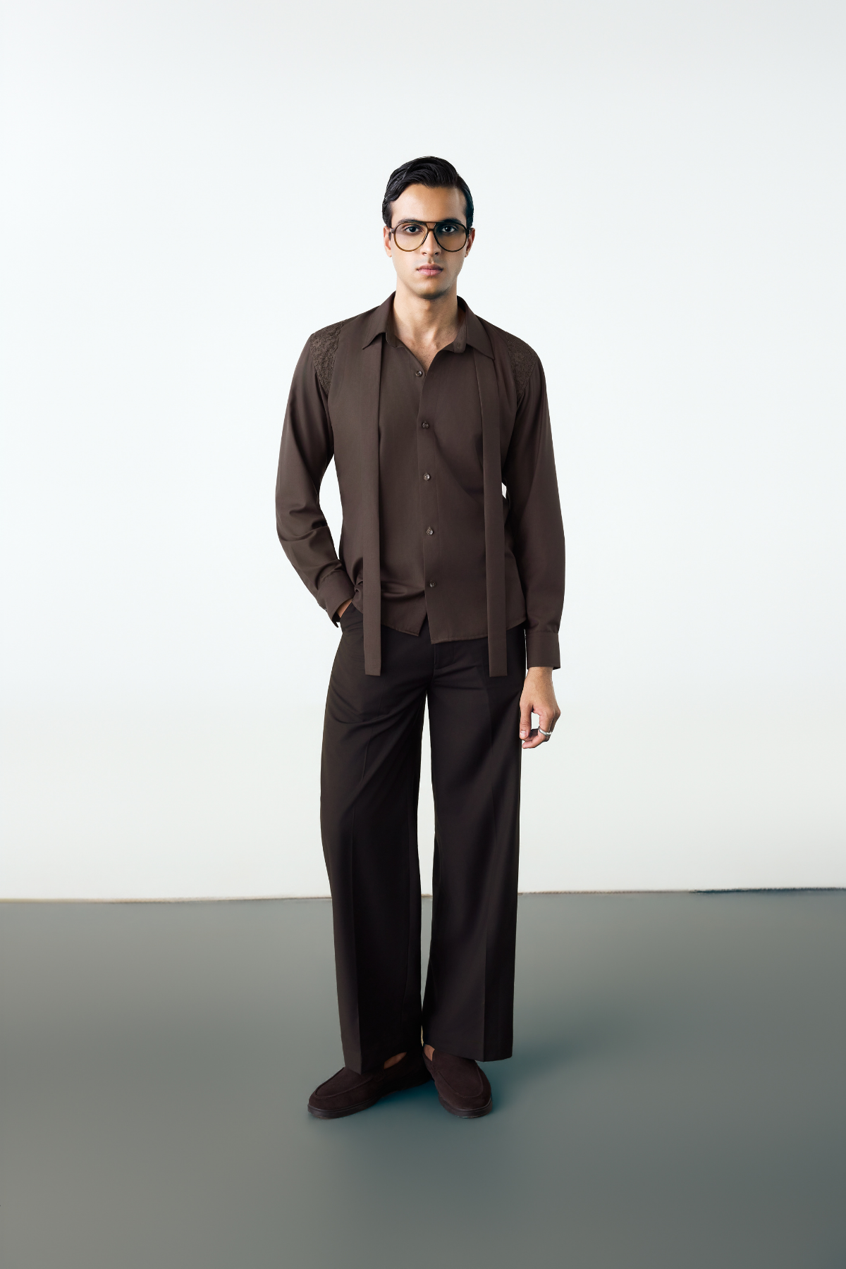 HAZE SHIRT - DEEP BROWN
