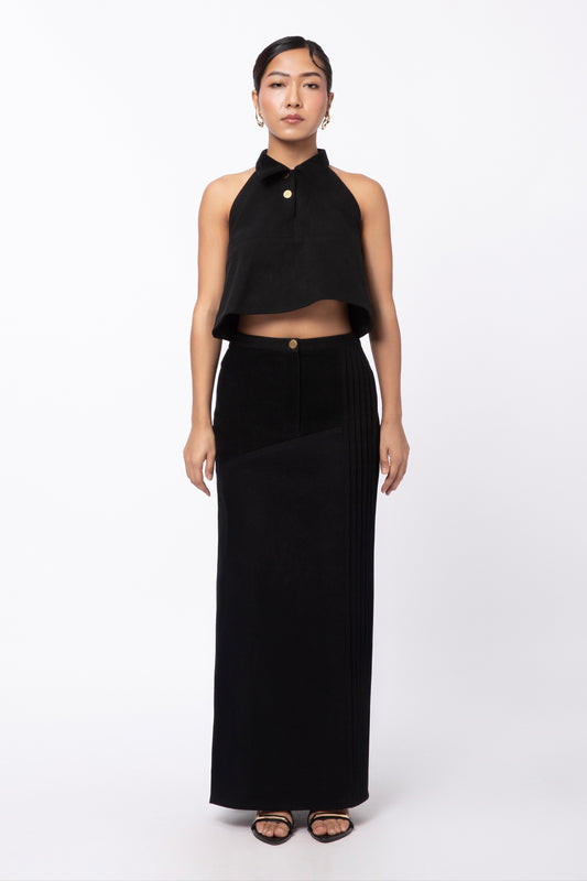 Dusk Halter Top - Black