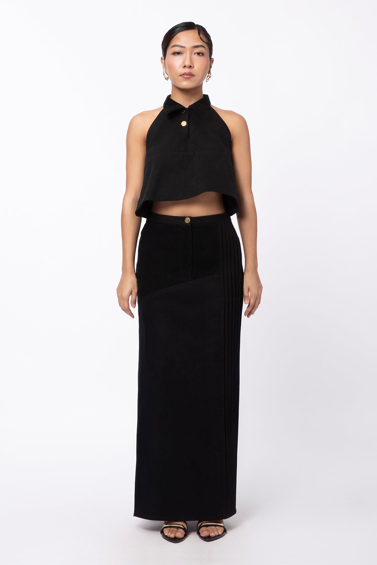 Dusk Long Skirt- Black