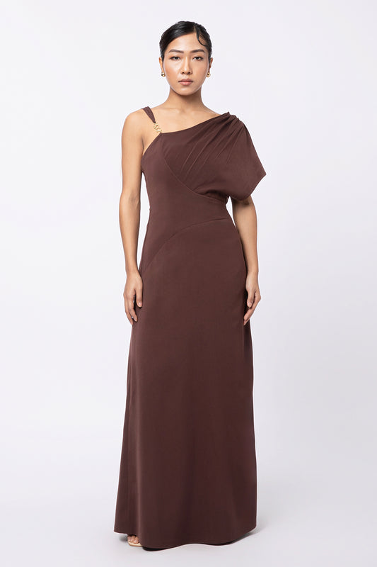 Flow Dress - Brown