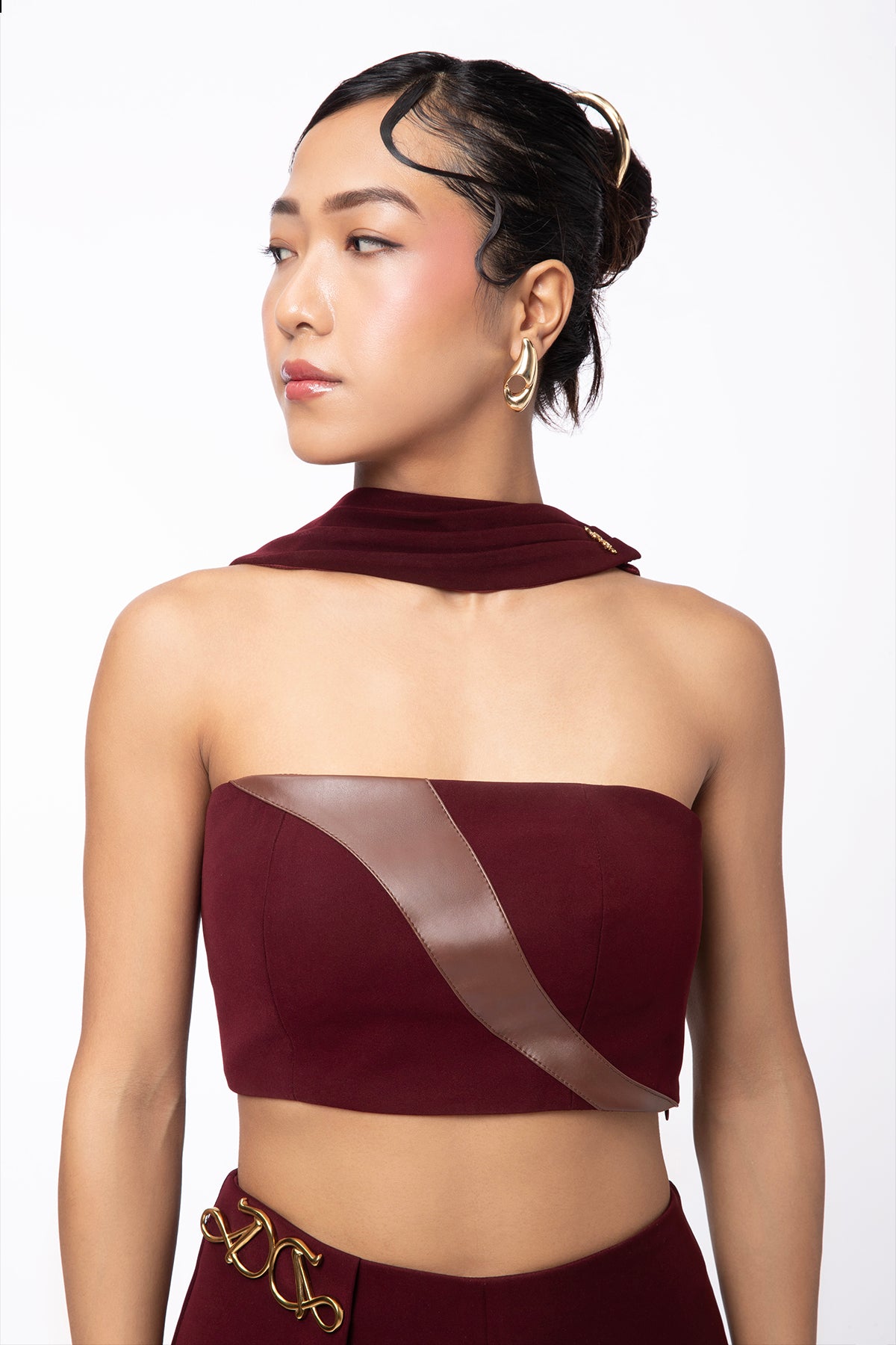 Bare Tube Top - Deep Red