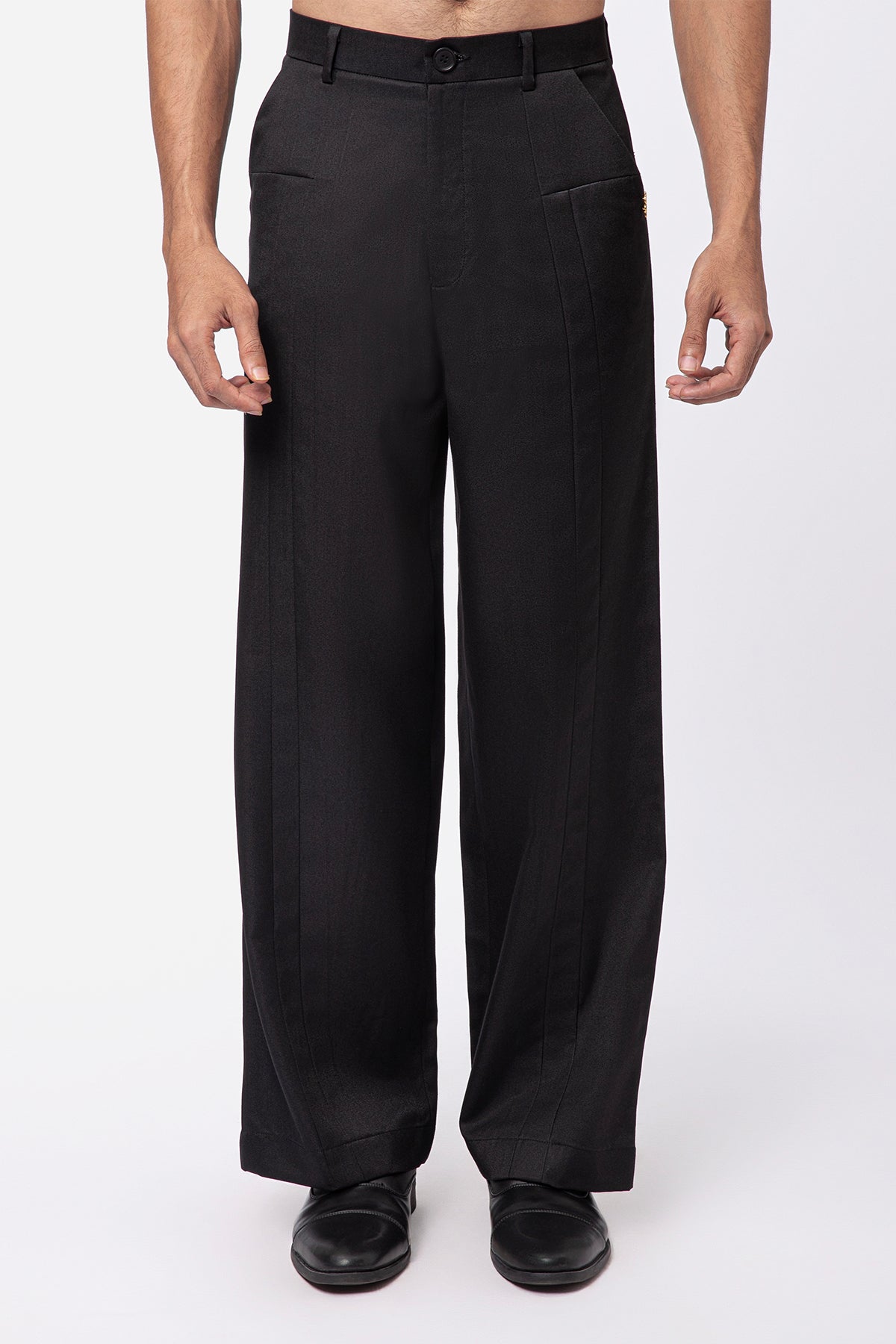 Forge Pleated Trousers - Black