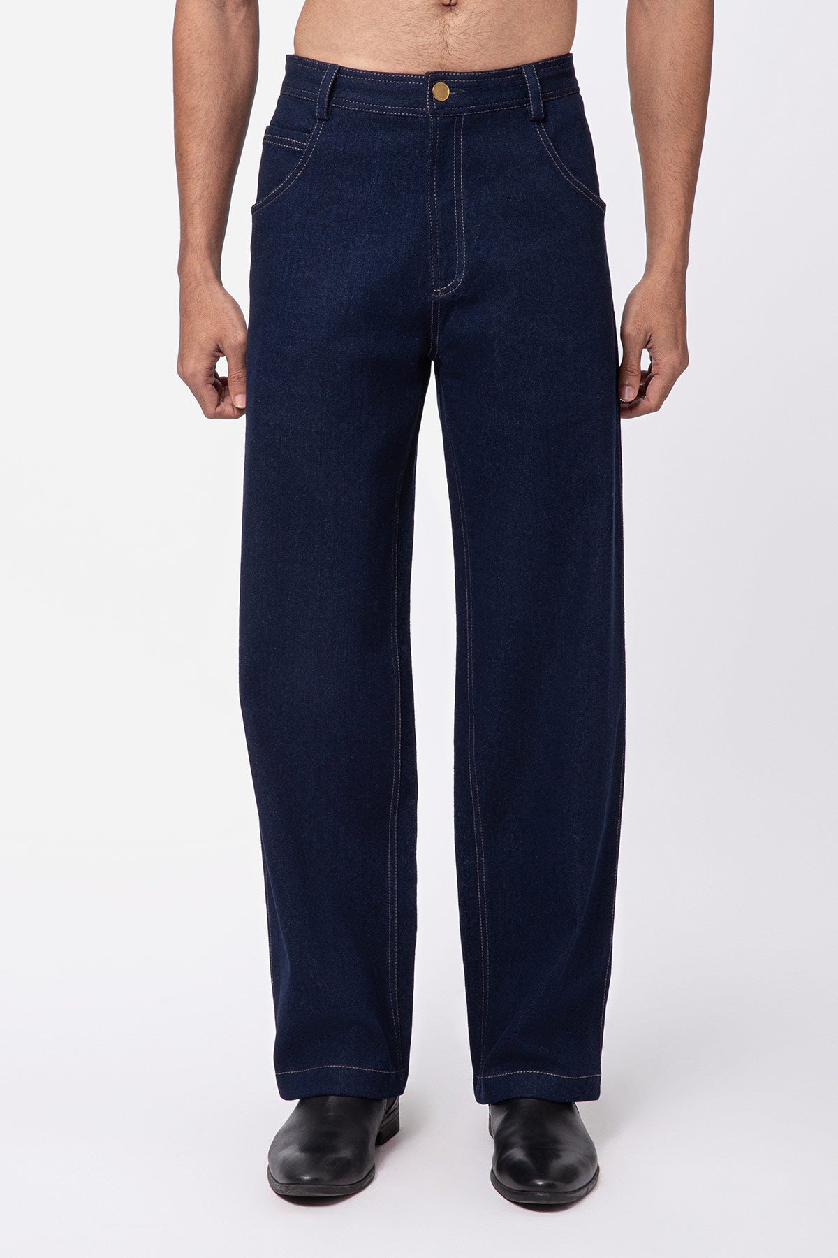 Echo Straight Jeans - Navy Blue