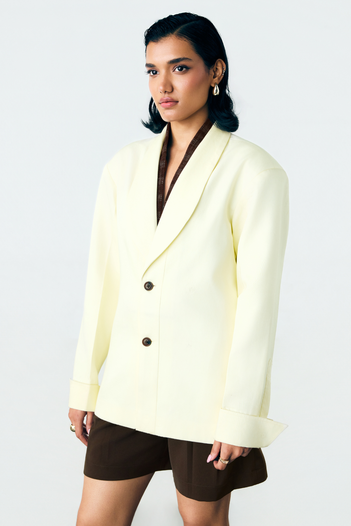 FORMED TAILORED BLAZER - BUTTERYELLOW