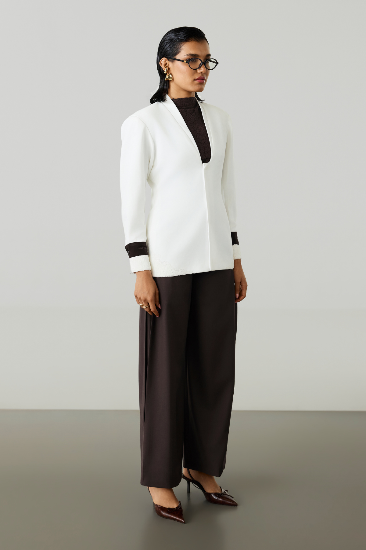 AURA TAILORED BLAZER - CLOUD WHITE