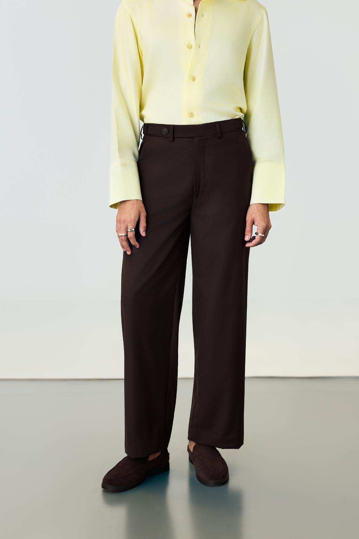 DEPTH TROUSERS - DEEP BROWN