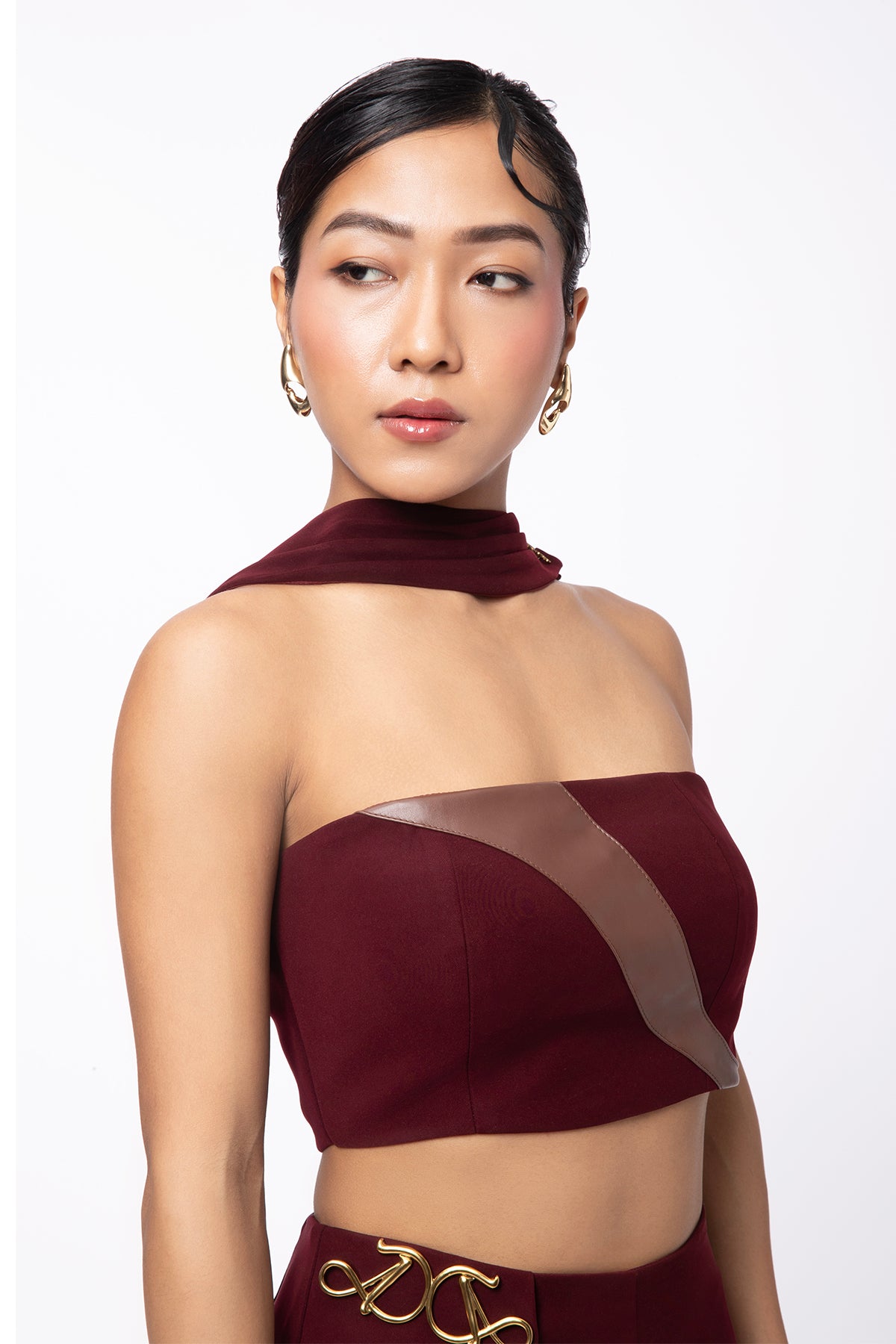 Bare Tube Top - Deep Red
