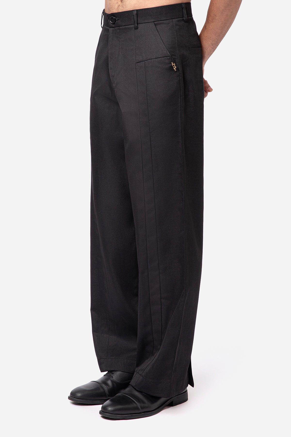 Forge Pleated Trousers - Black