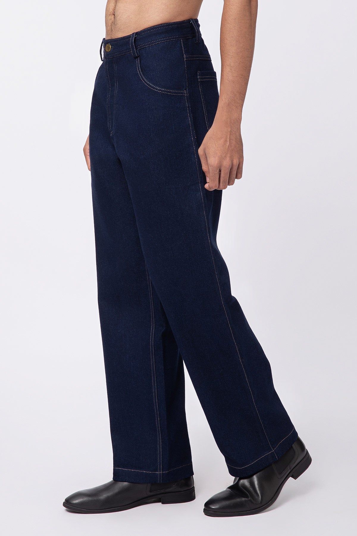 Echo Straight Jeans - Navy Blue