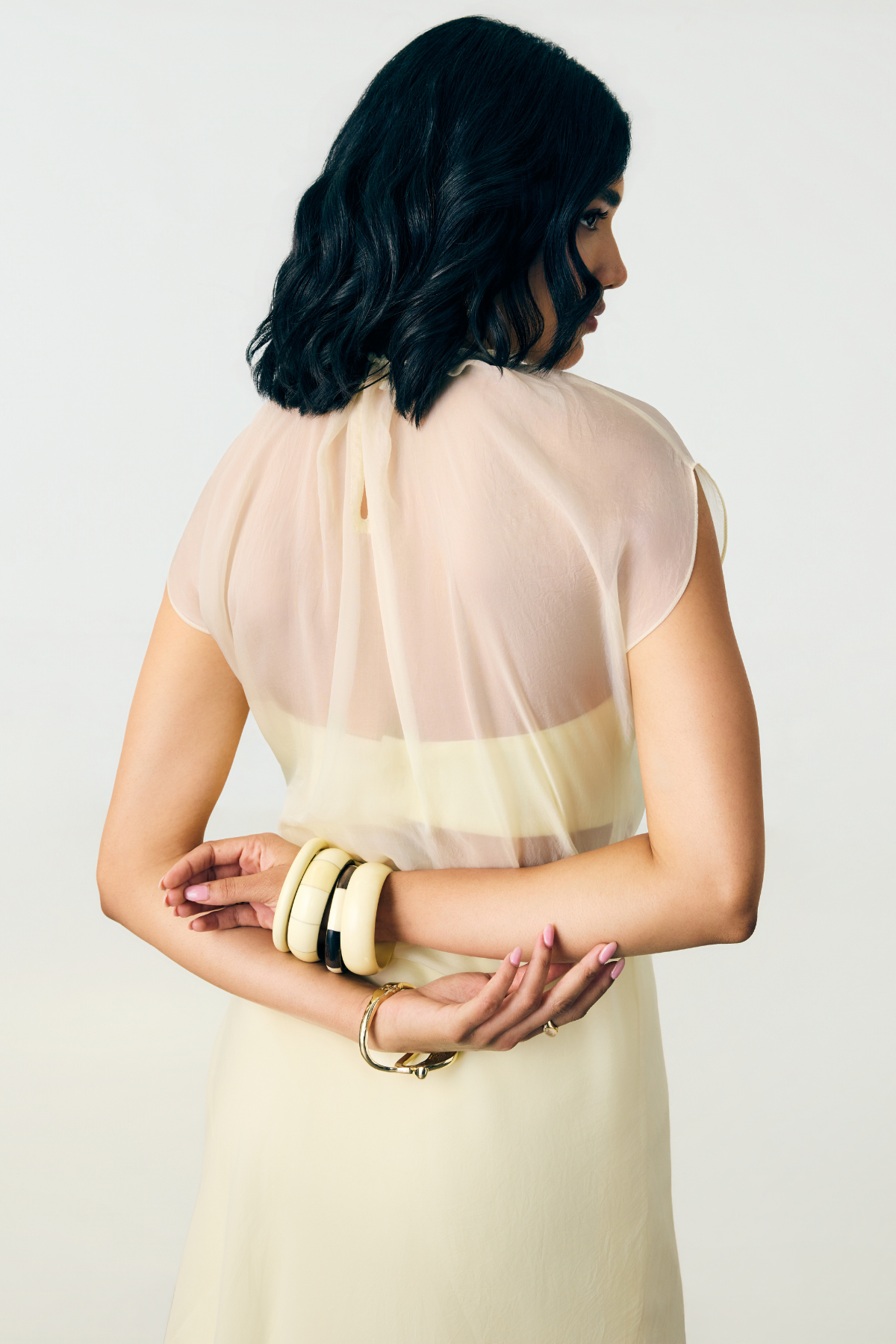 SOFT SHEER TOP - BUTTERYELLOW