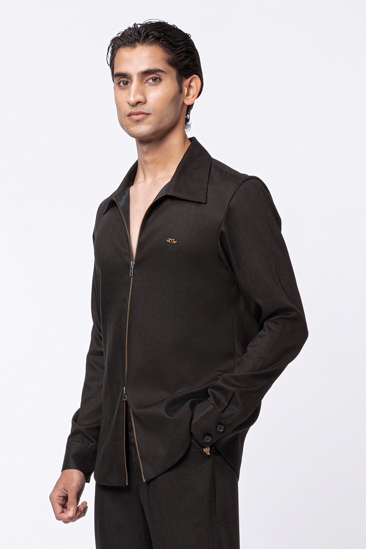 Core Dual Zipper Jacket - Black