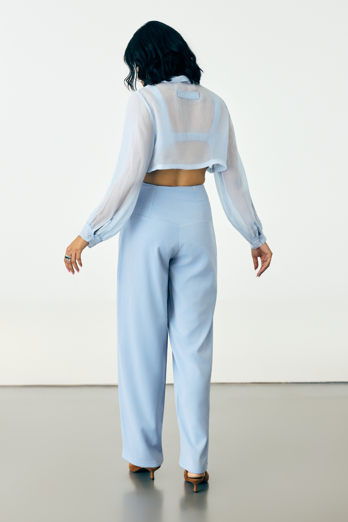AIRIS SHEER SHIRT - ICY BLUE