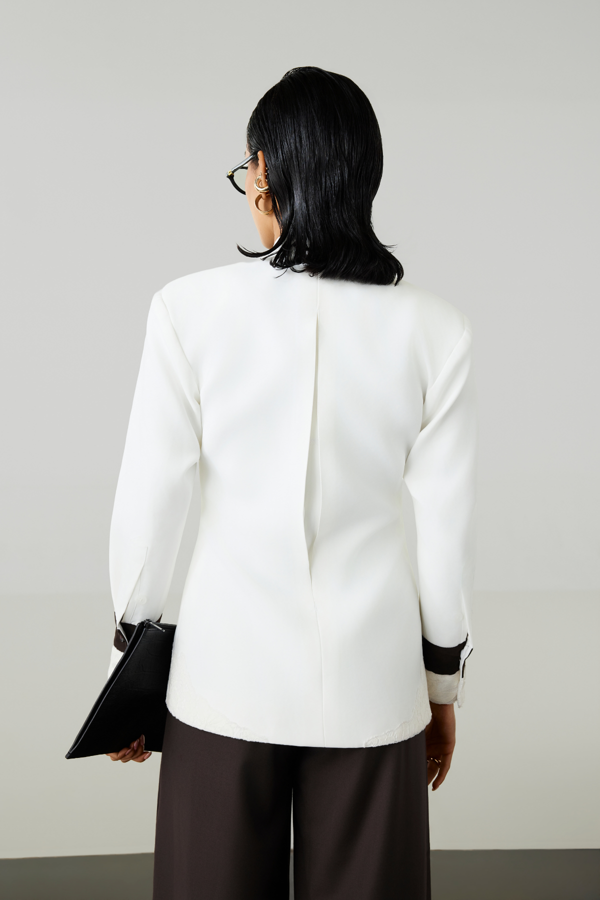 AURA TAILORED BLAZER - CLOUD WHITE