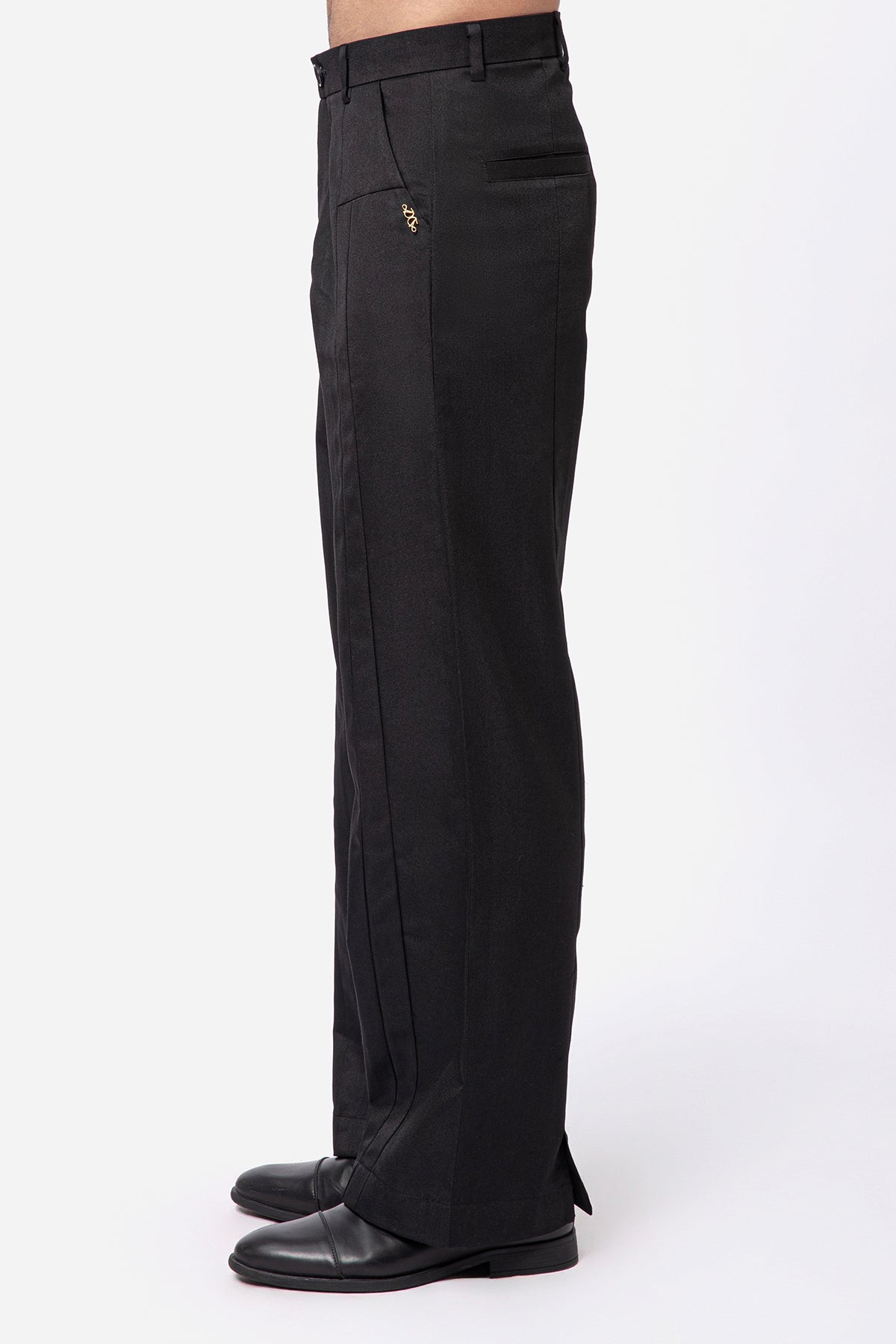 Forge Pleated Trousers - Black