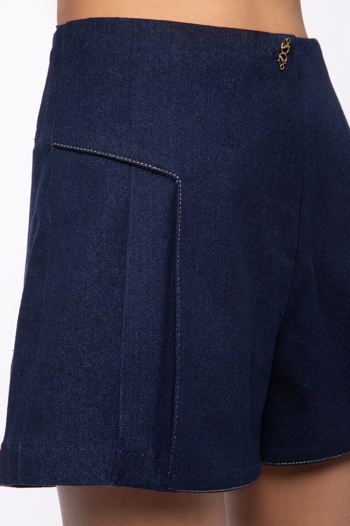 Fade Mini Shorts - Navy Blue