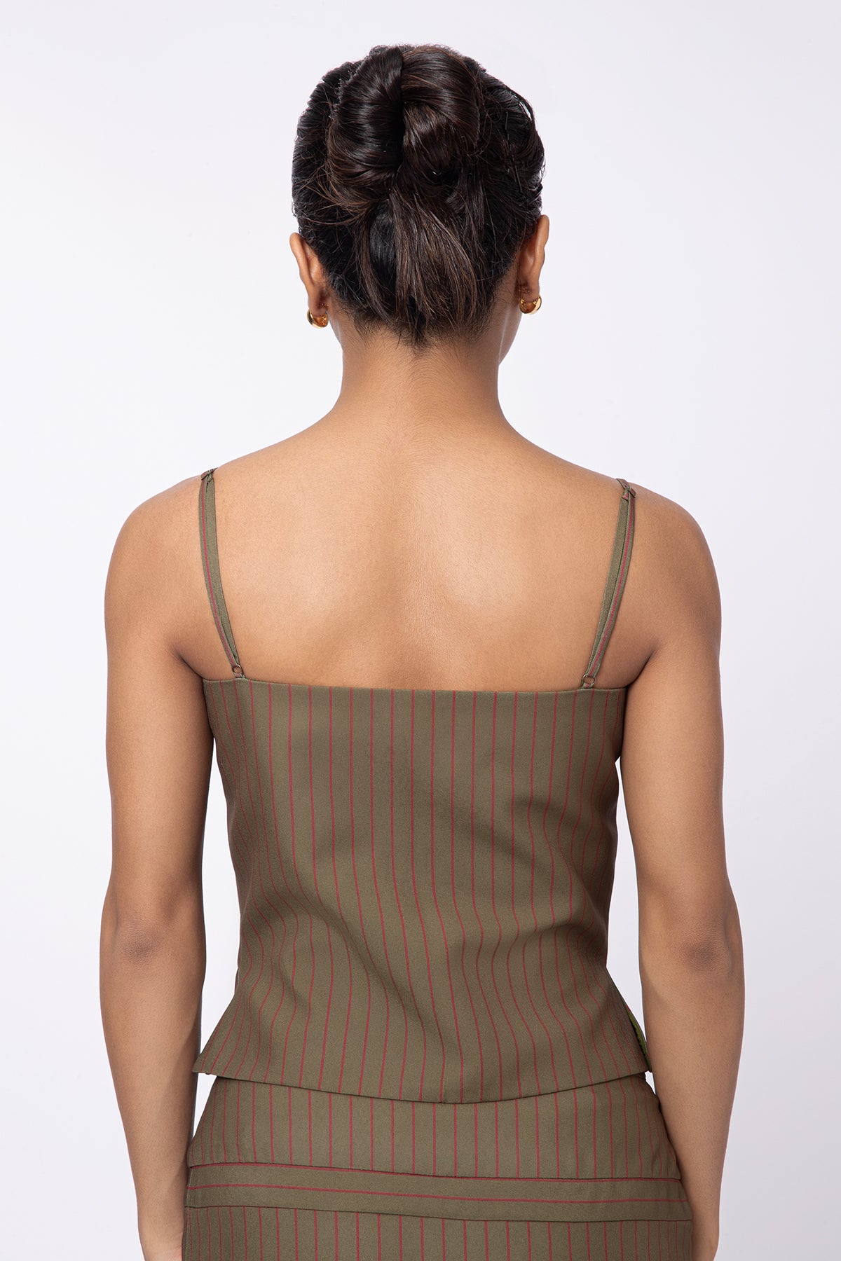 Still Stripe Top - Olive