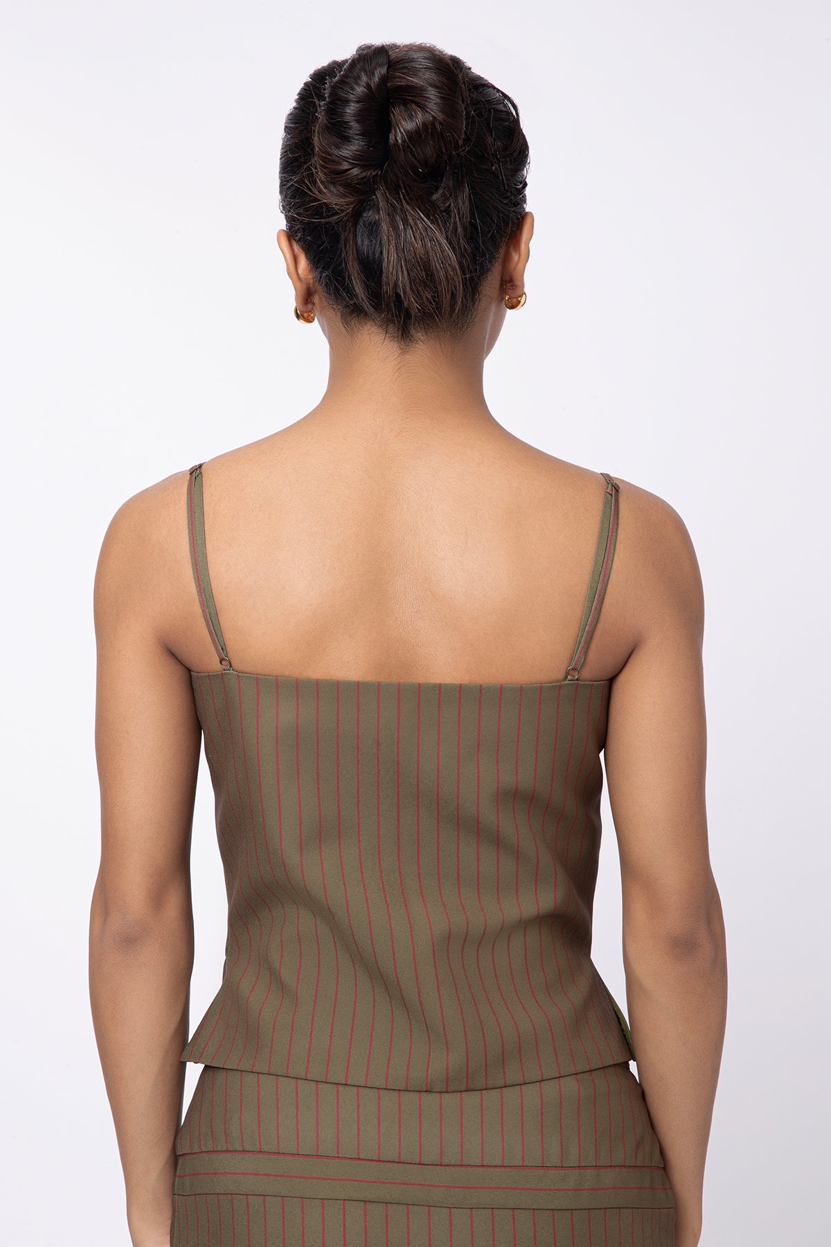 Ease Stripe Top - Olive