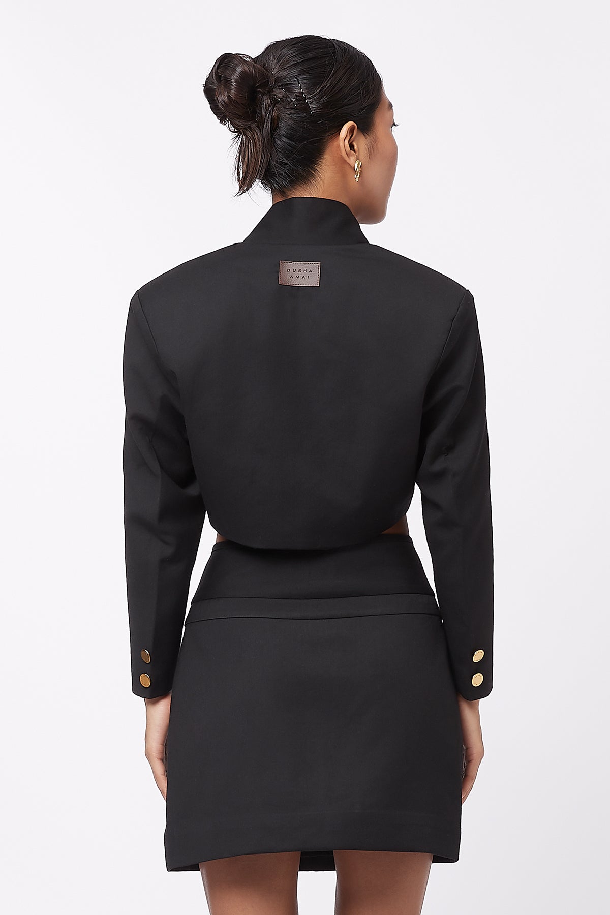 Dawn Cropped Blazer - Black