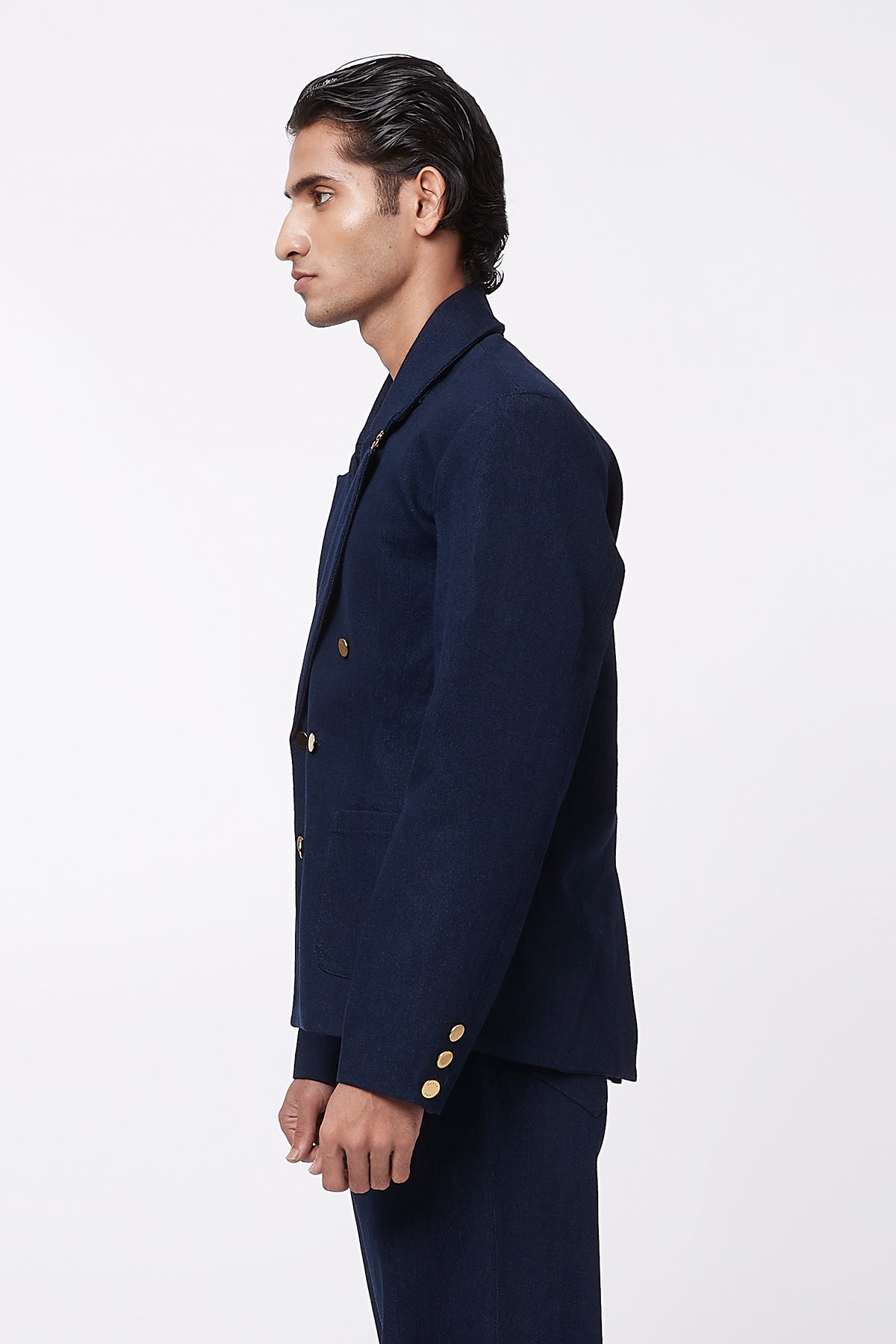 Tide Twin Pocket Blazer - Navy Blue