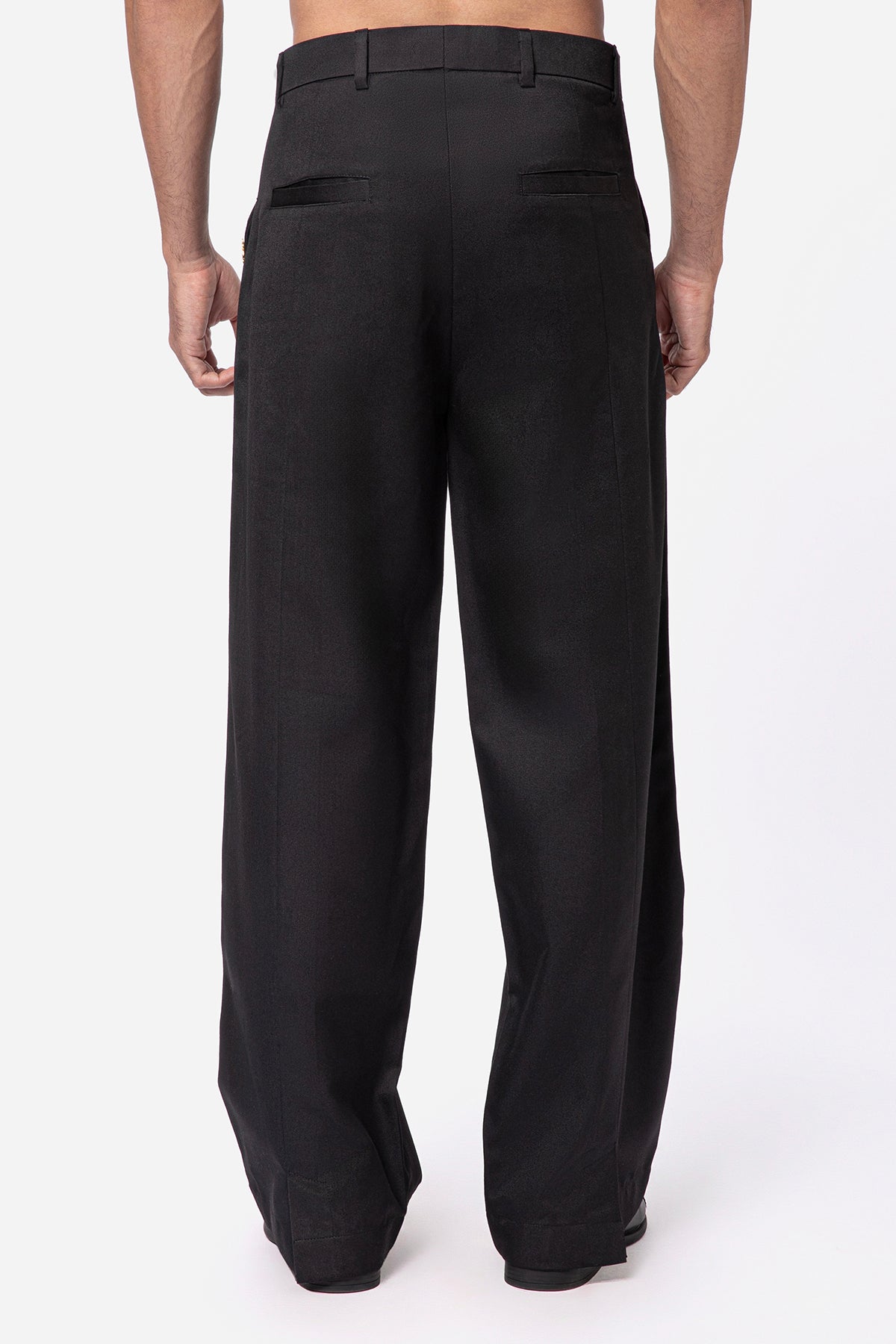 Forge Pleated Trousers - Black