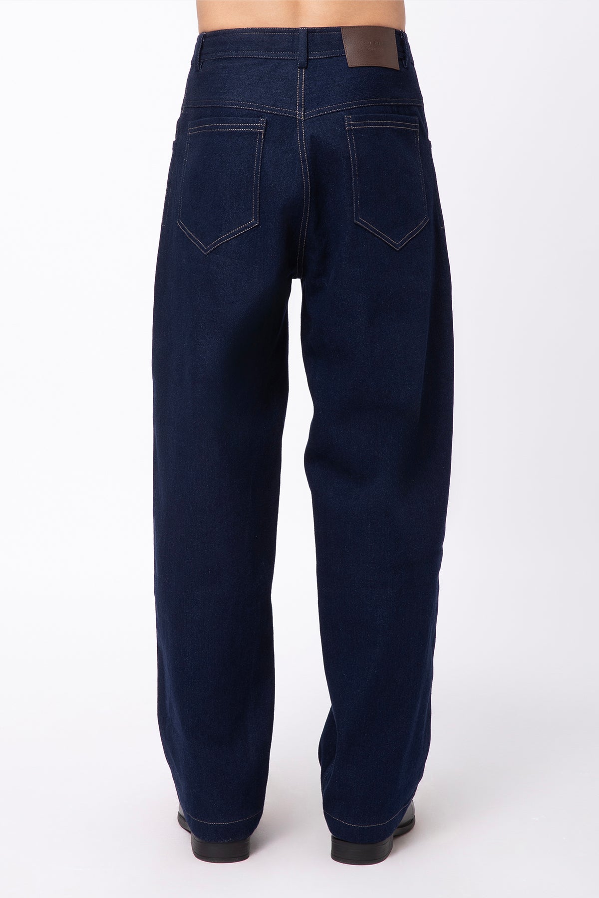 Boulder Wide Jeans - Navy Blue