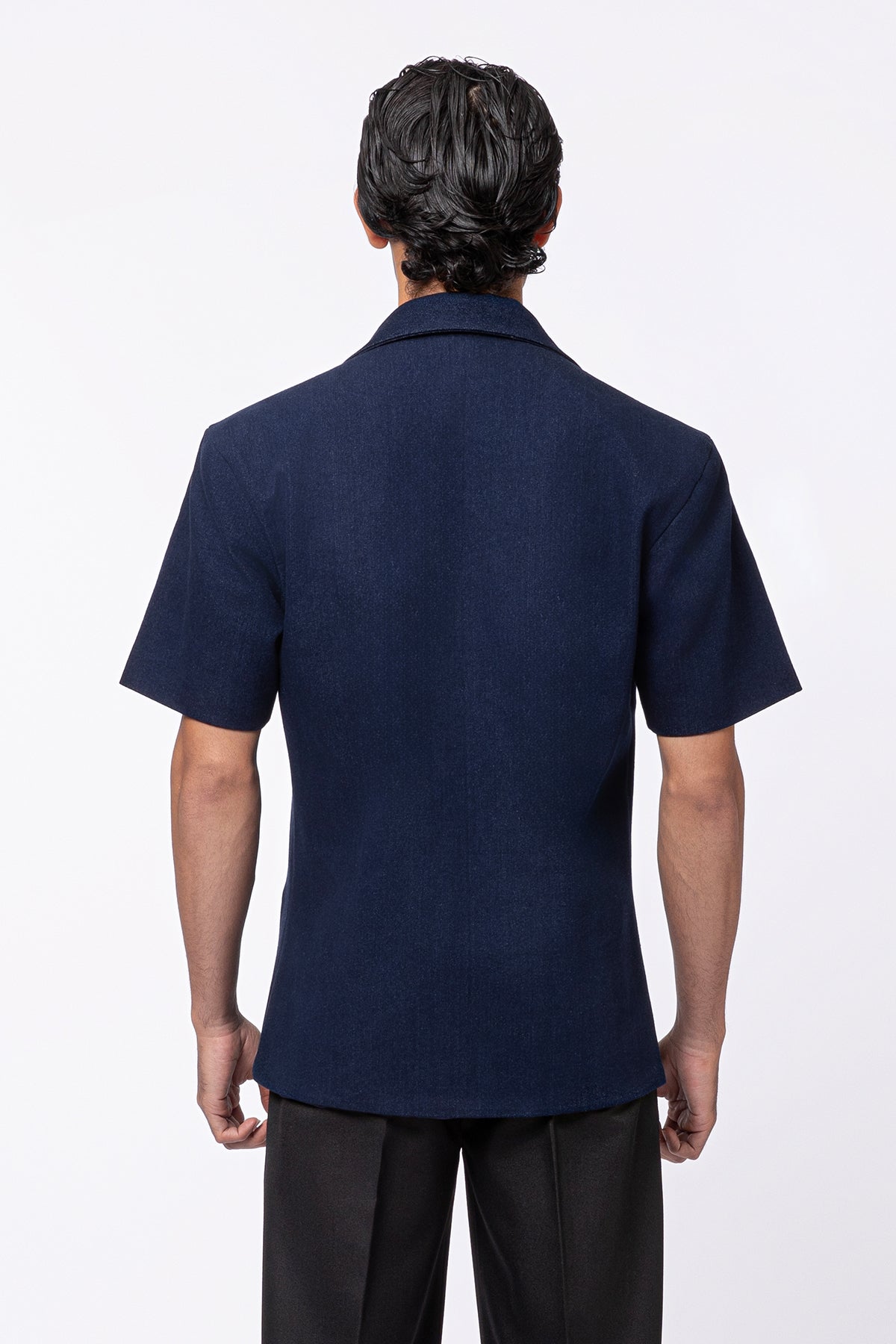 Hatch Double Breasted Jacket - Navy Blue