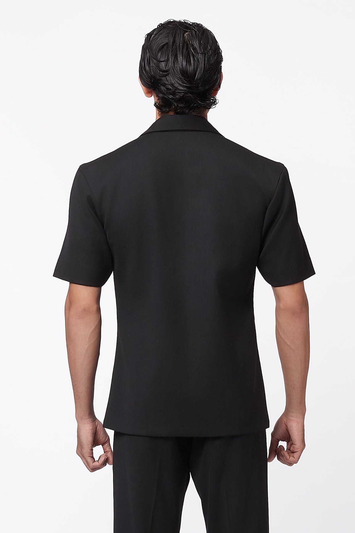 Reed Double Breasted Shirt - Black