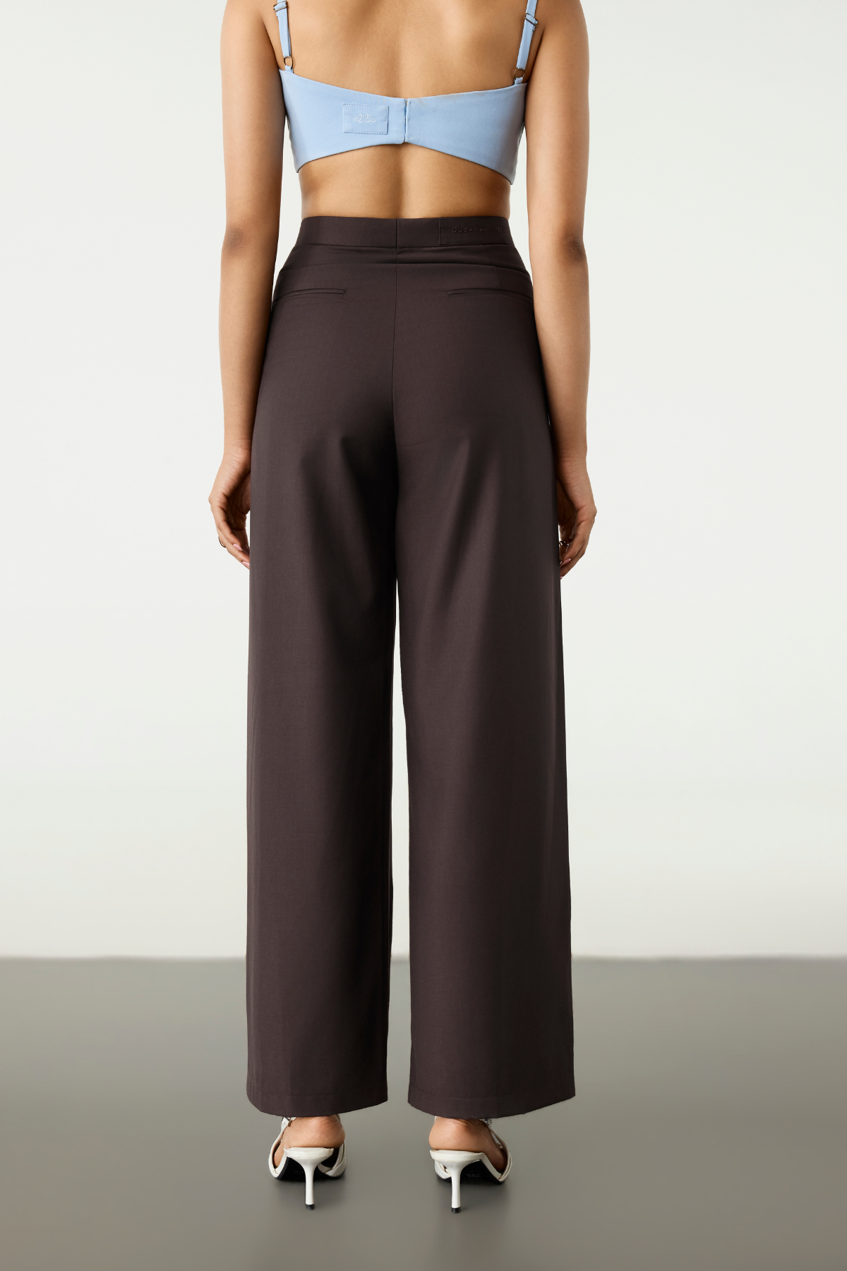 HIGH TROUSERS - DEEP BROWN