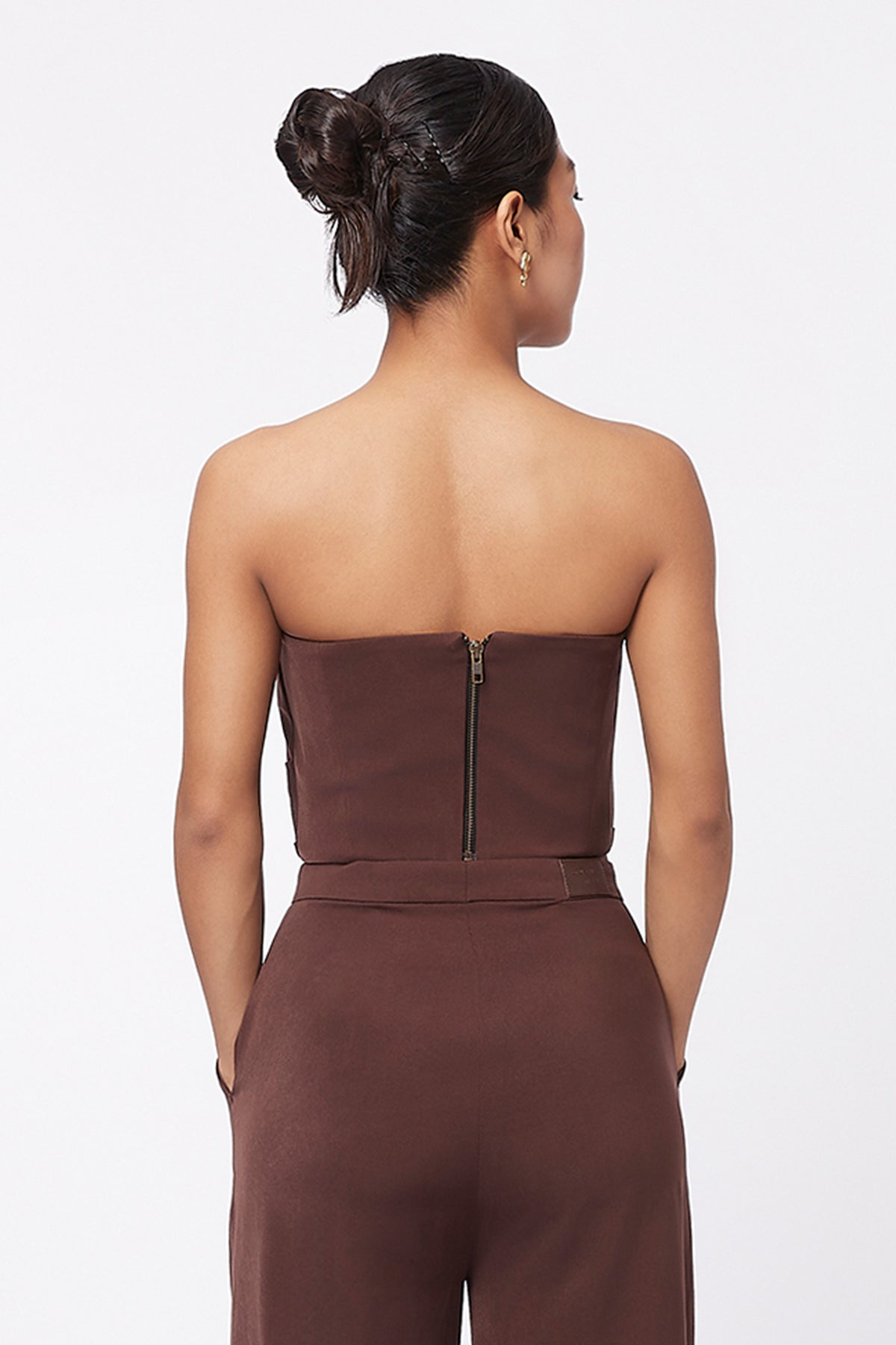 Root Corset Top -  Brown