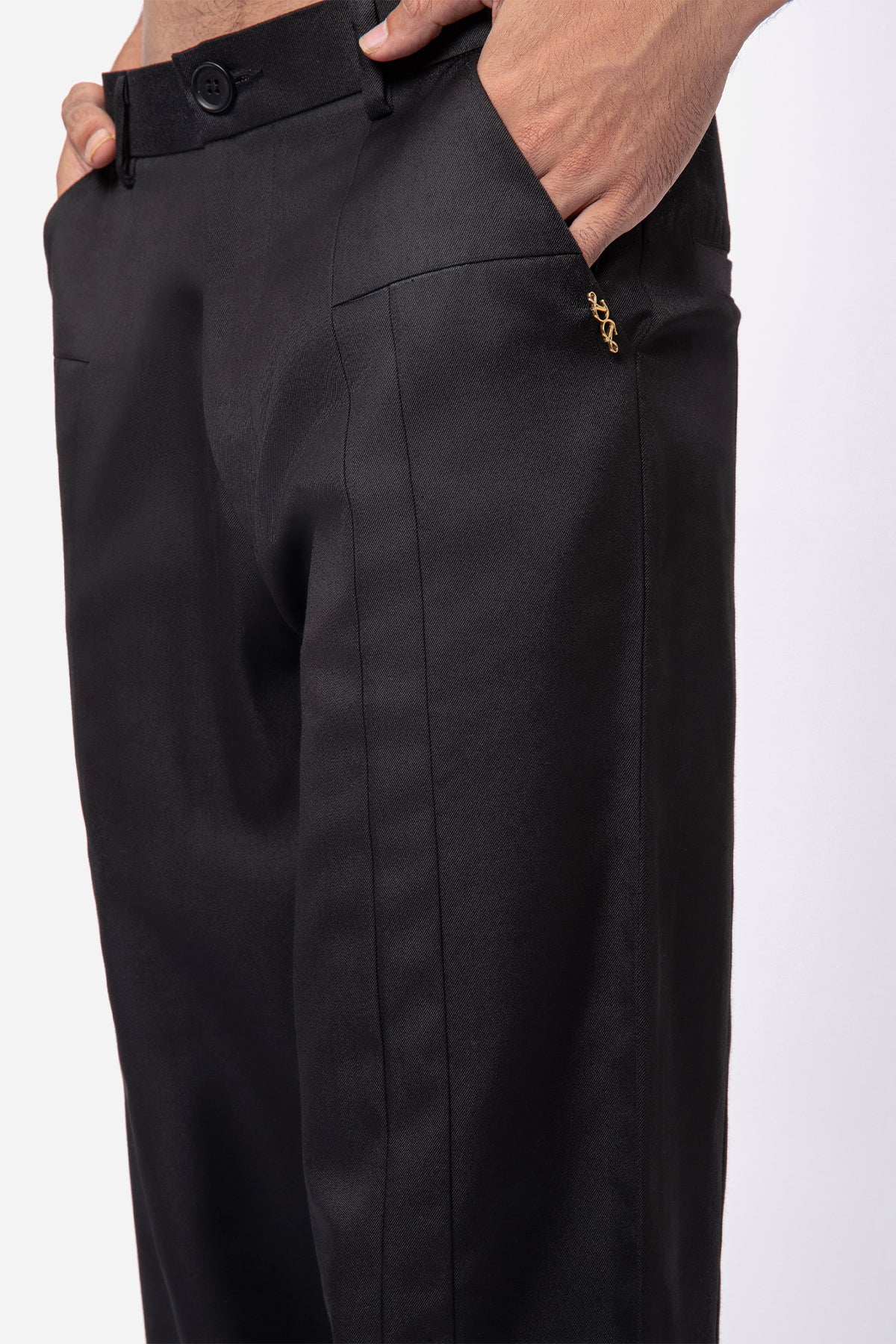 Forge Pleated Trousers - Black