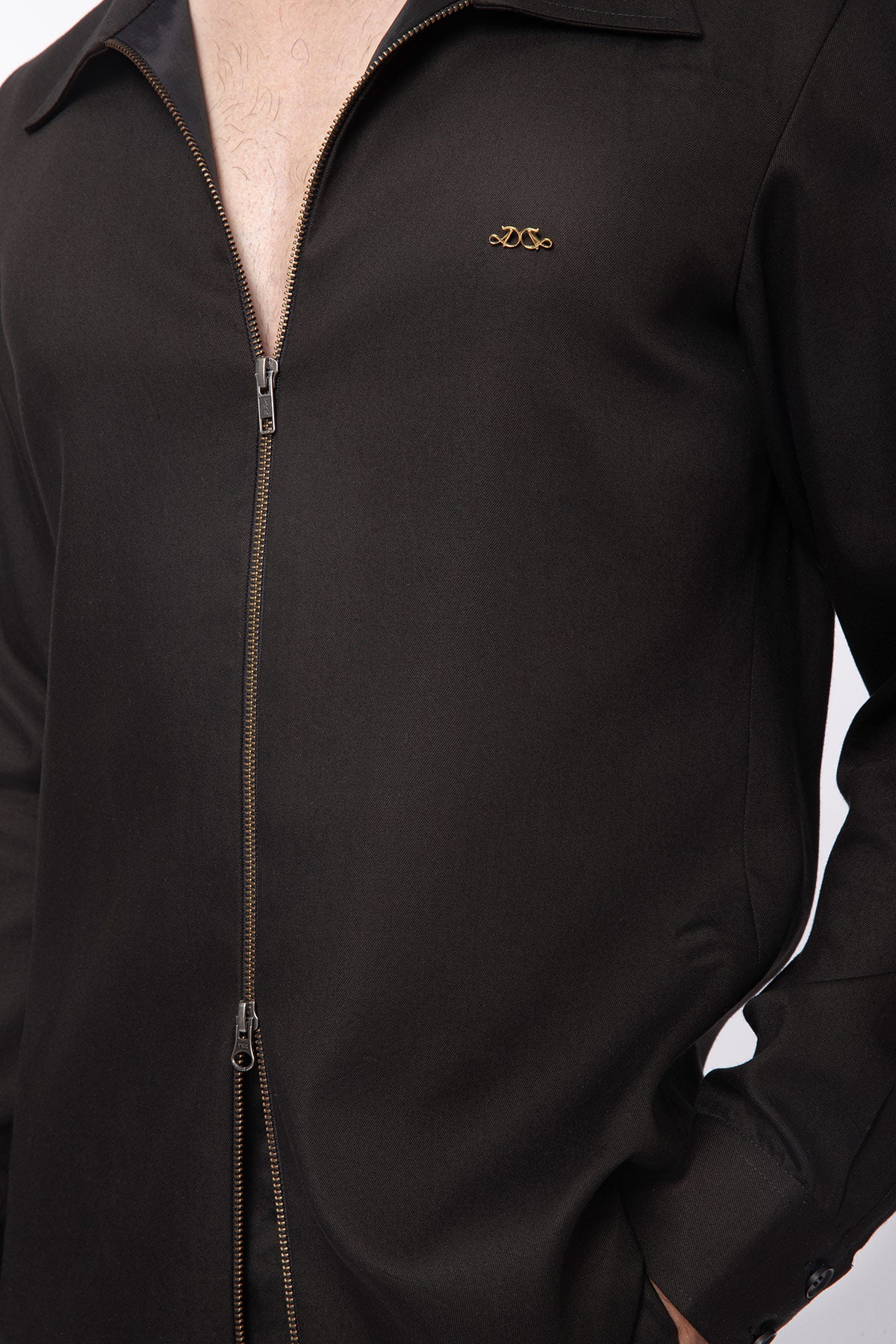 Core Dual Zipper Jacket - Black