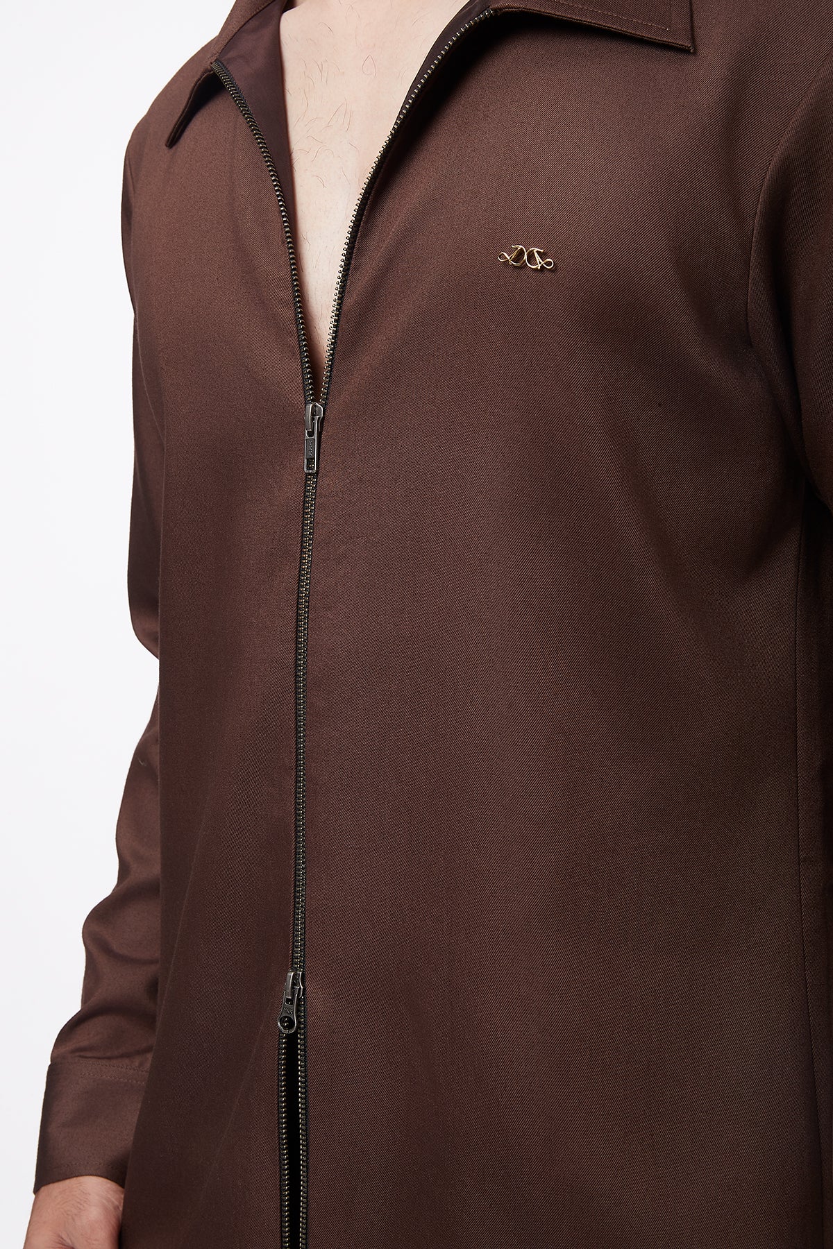 Core Dual Zipper Jacket - Brown