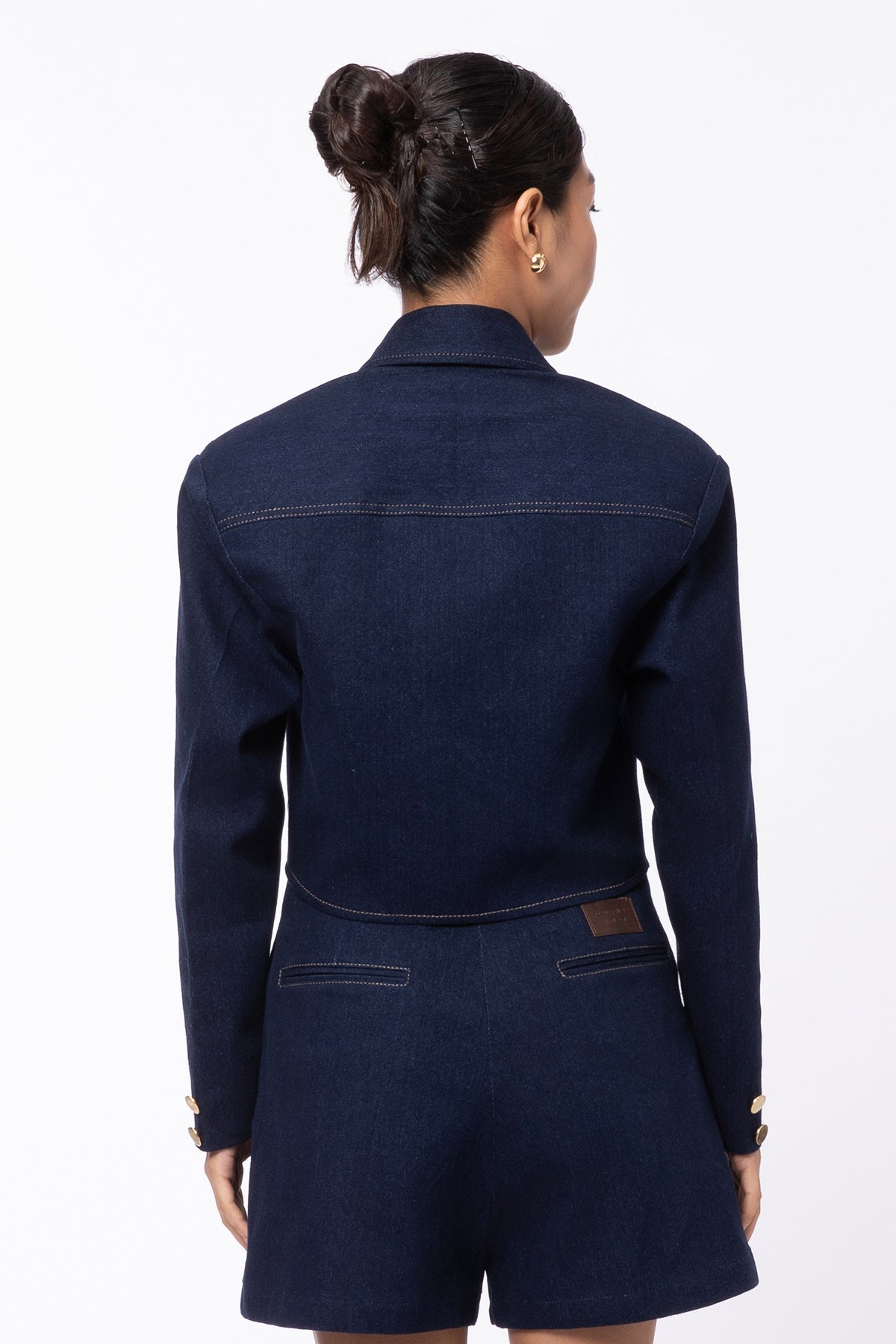 Fade Mini Shorts - Navy Blue