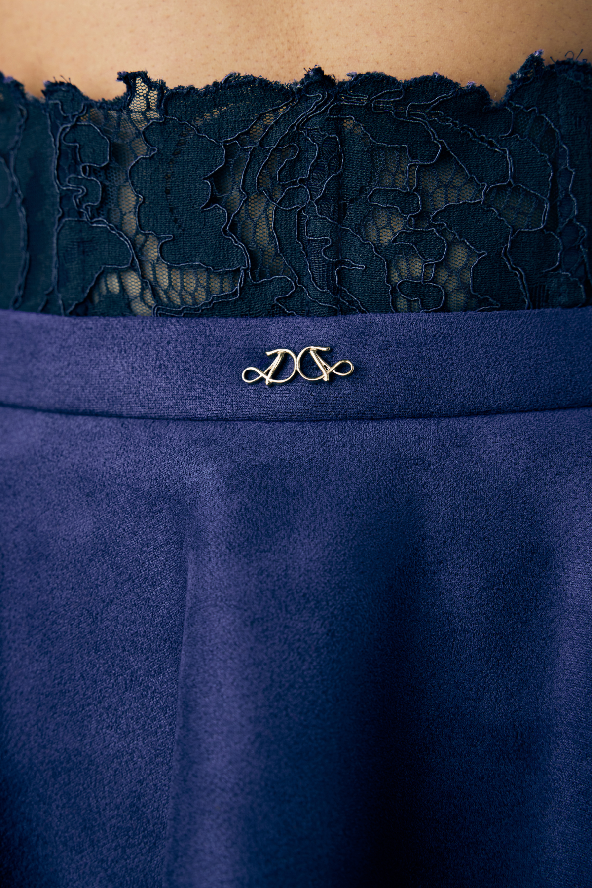 FLOAT PEPLUM SKIRT - DARK BLUE