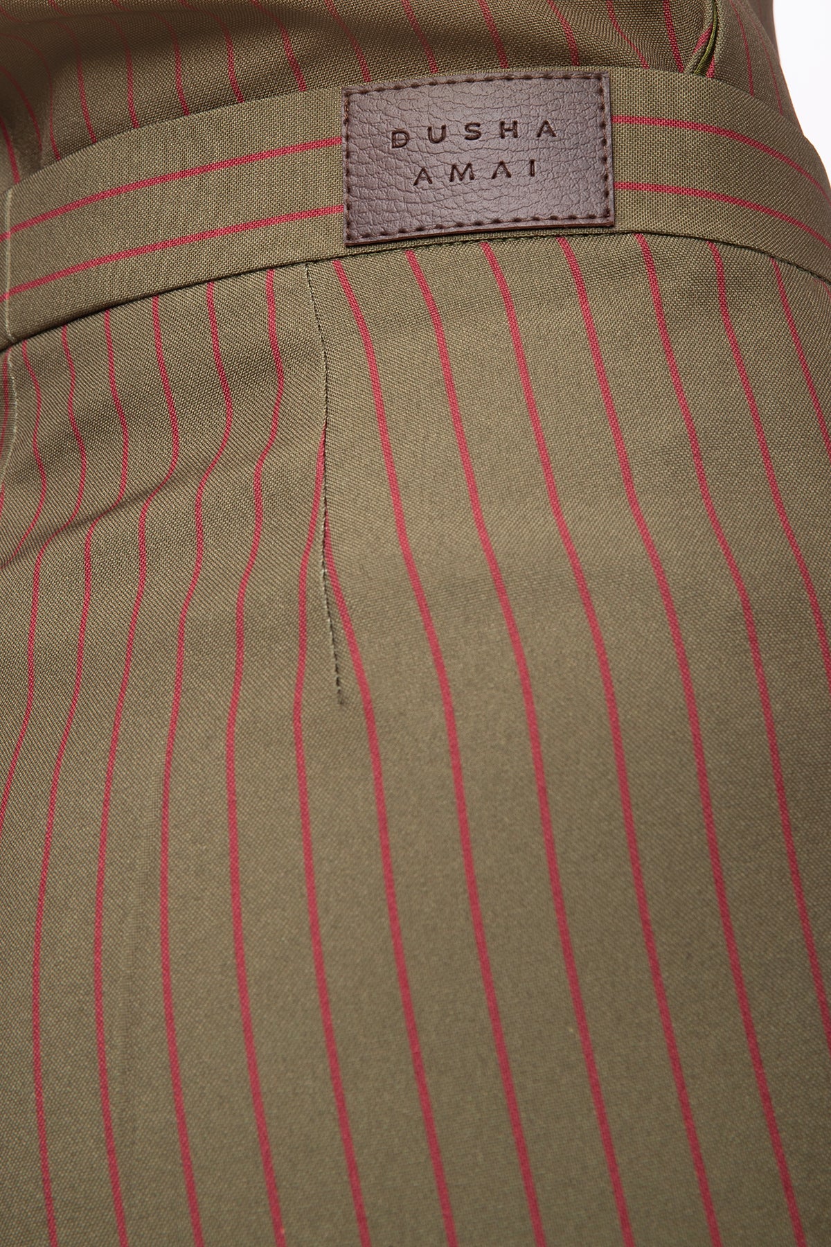 Still Stripe Trousers - Olive