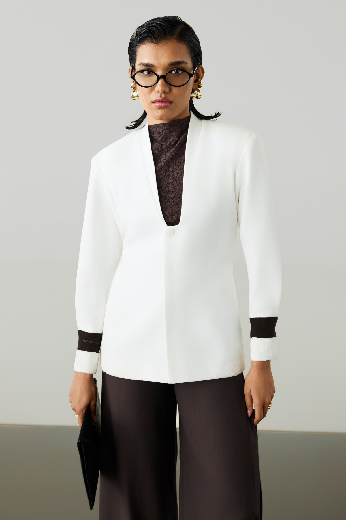 AURA TAILORED BLAZER - CLOUD WHITE